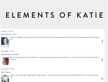 Tablet Screenshot of elementsofkatie.com